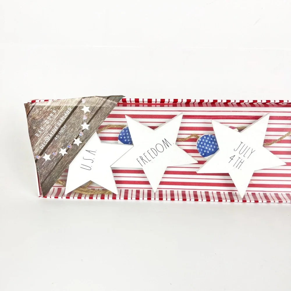 Rae Dunn USA 4th of July Red White Blue Stars 45